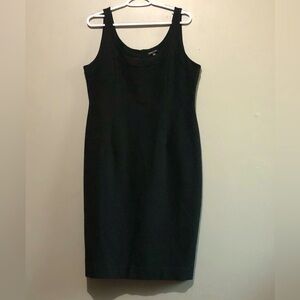 Eileen Fisher Ponte Knit Black Mid-Length Dress